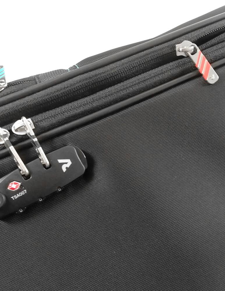 rinascente Roncato R-Lite  Large Trolley Expandable Black - Black