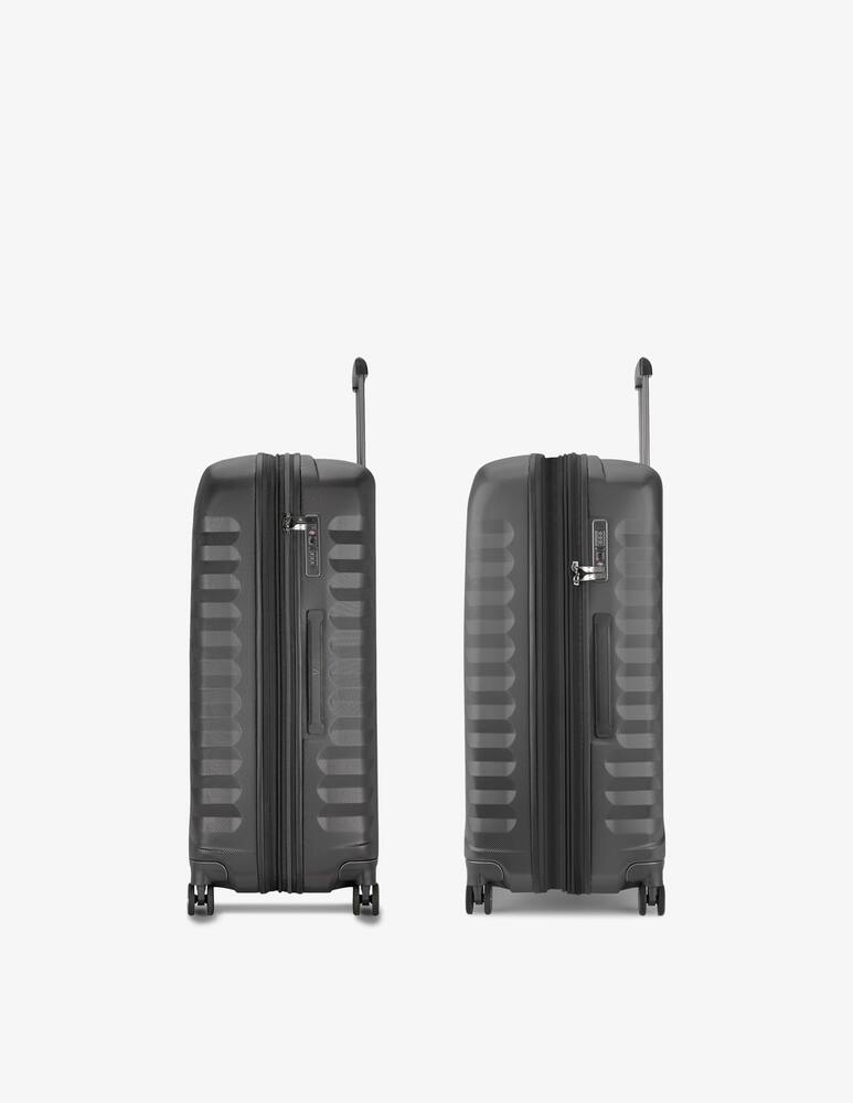 rinascente Roncato Uno Premium 3.0 Trolley Grande 80 Cm Espandibile - Nero/Nero