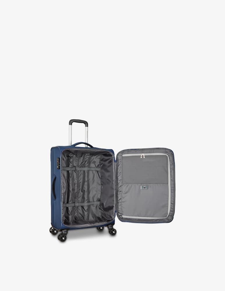 rinascente Roncato Flyover Medium Spinner 65 Cm Expandable - Night Blue