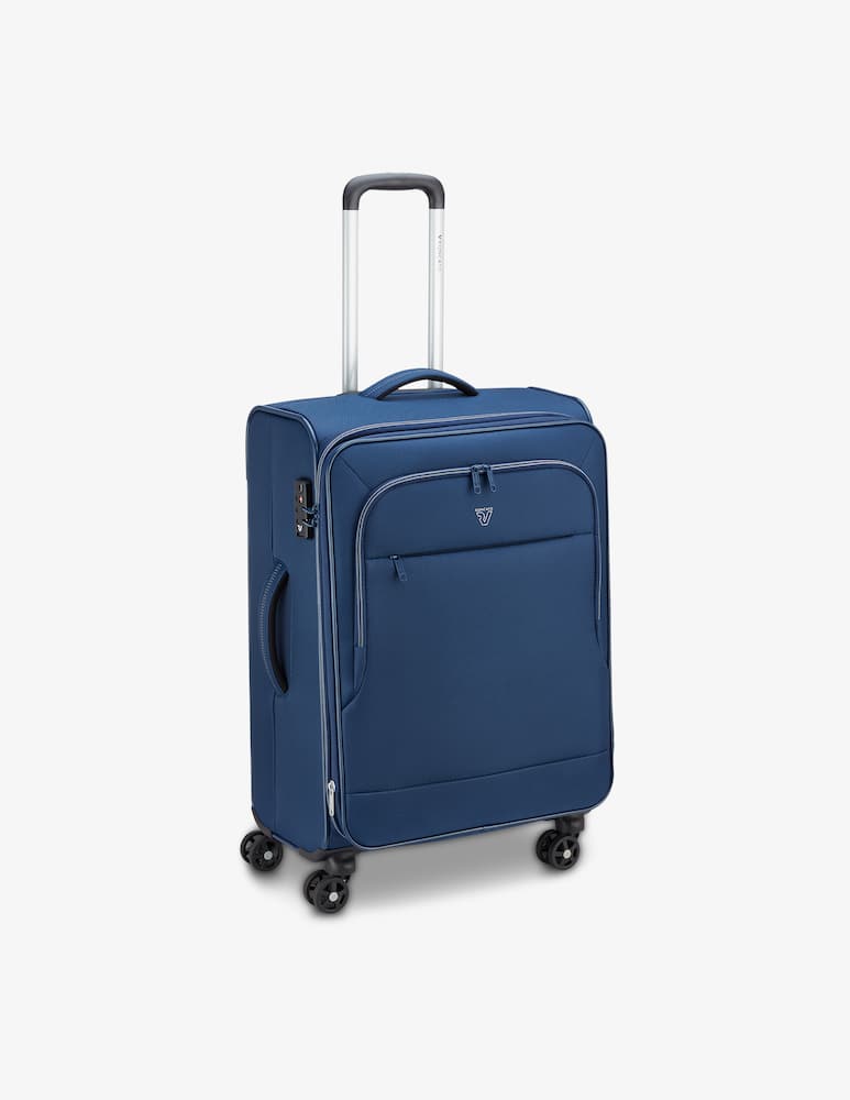 rinascente Roncato Flyover Medium Spinner 65 Cm Expandable - Night Blue