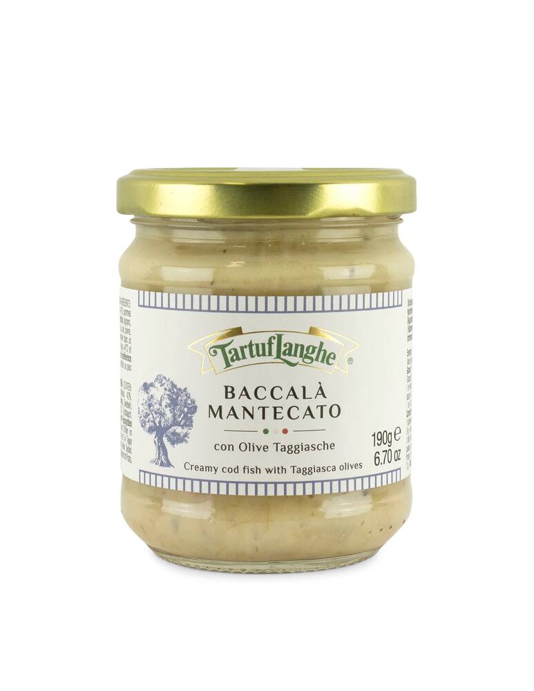 Tartuflanghe Baccala' mantecato con olive taggiasche - immagine 1 Tartuflanghe Baccala' mantecato con olive taggiasche - immagine 1