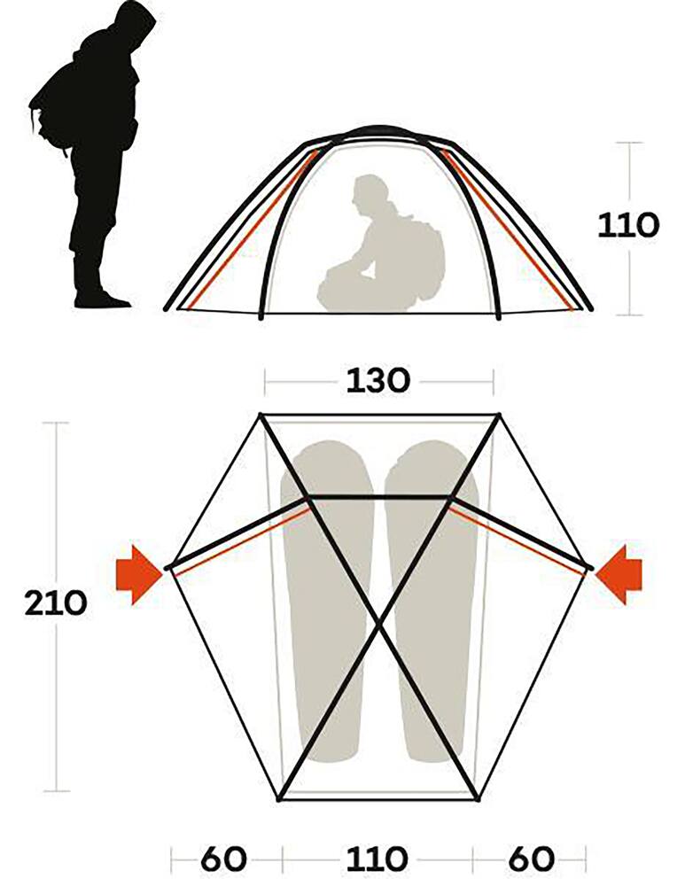 rinascente Ferrino Force 2 Tent 2 Places