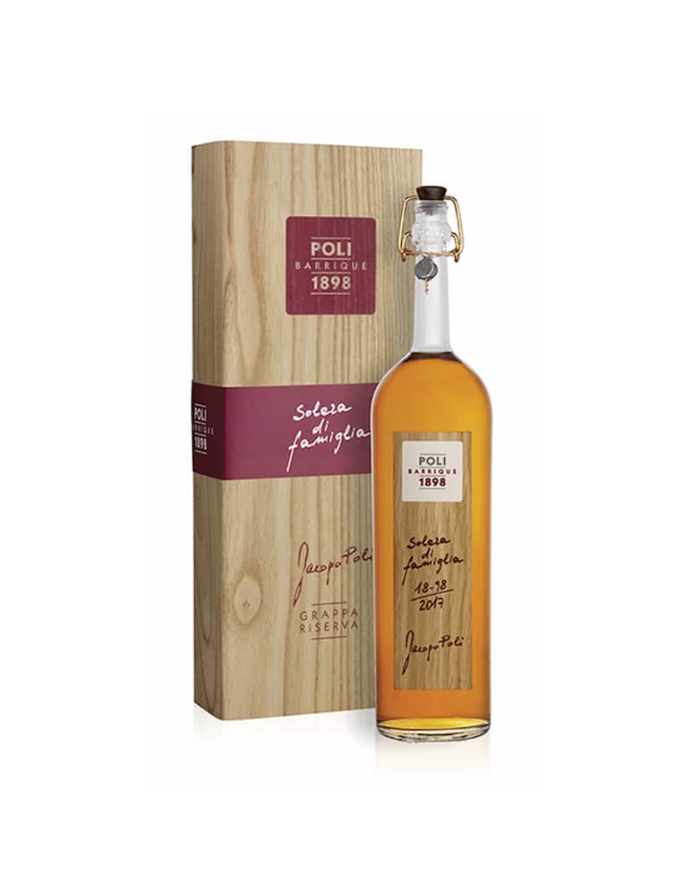 Poli Distillerie Grappa Barrique Solera di Famiglia 18-98 tubo legno - immagine 1 Poli Distillerie Grappa Barrique Solera di Famiglia 18-98 tubo legno - immagine 1
