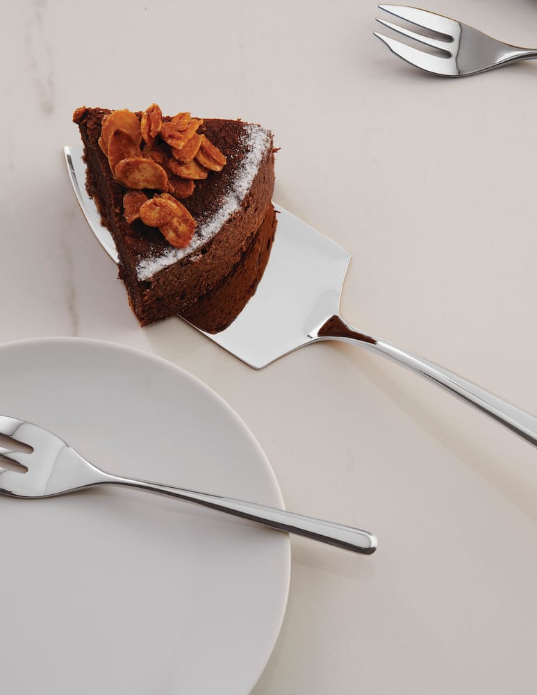 rinascente Sambonet Set 6 Forchette Dolce E Pala Torta Linear Inox - Acciaio Inox