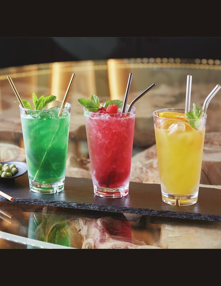 rinascente Paderno 12 Cannucce Curve - Grigio