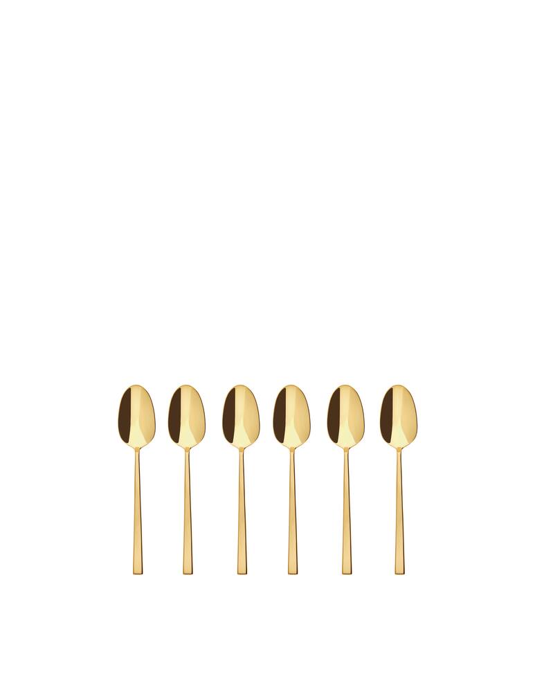 Sambonet Gift Box 6 Teaspoons Moka Rock Pvd Gold - picture 1 Sambonet Gift Box 6 Teaspoons Moka Rock Pvd Gold - picture 1