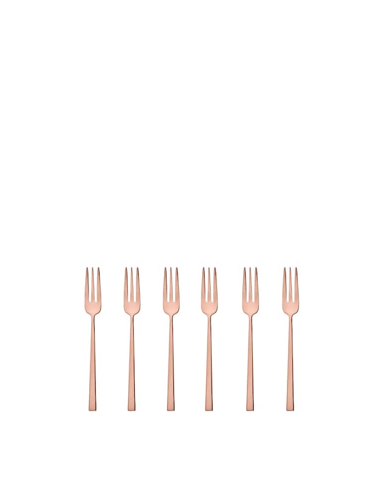 Sambonet Gift Box 6 Forks Sweet Rock Pvd Copper - picture 1 Sambonet Gift Box 6 Forks Sweet Rock Pvd Copper - picture 1