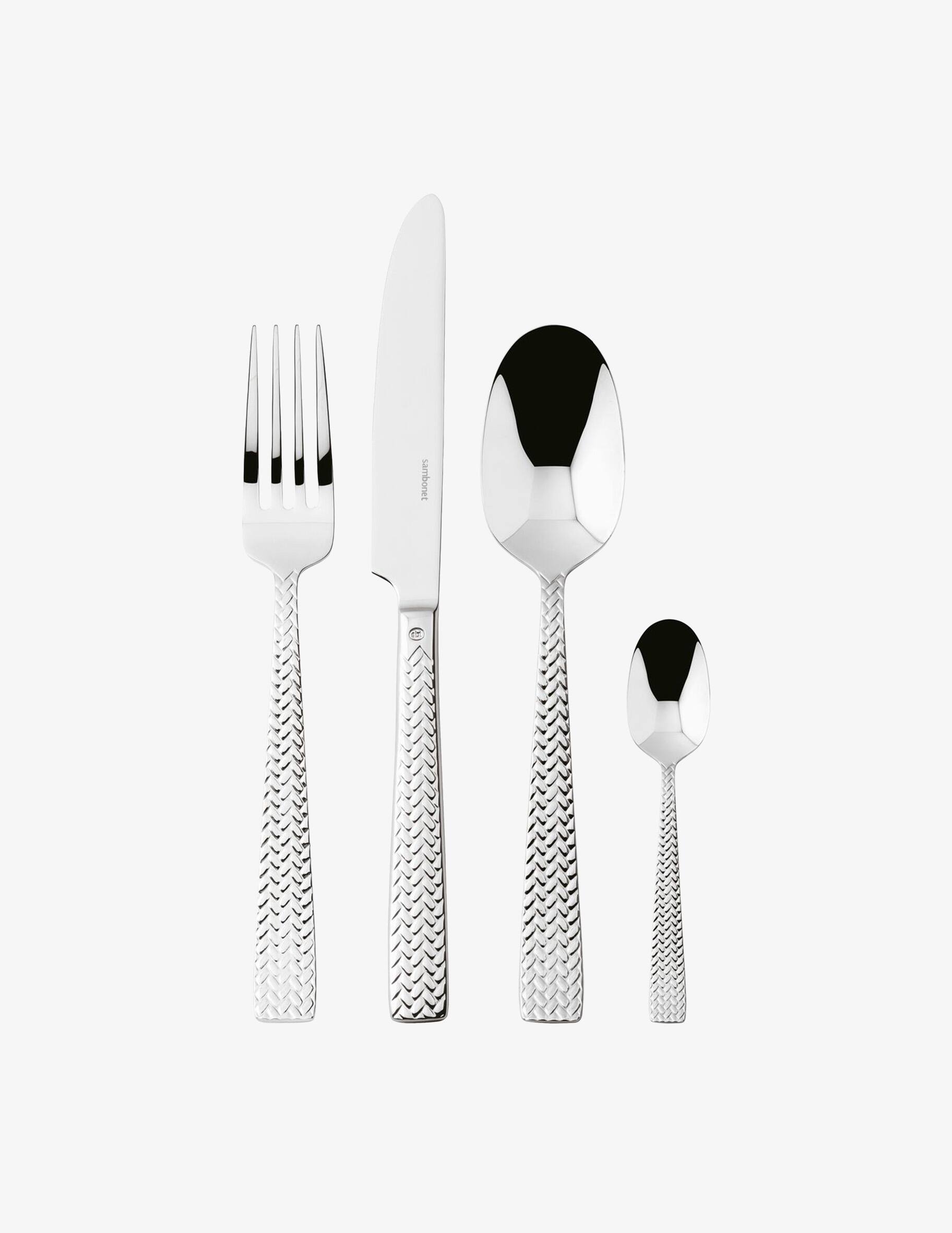 Sambonet Rome Pattern Shop Sambonet Monobloc 24 Pcs Set - Stainless steel on Rinascente