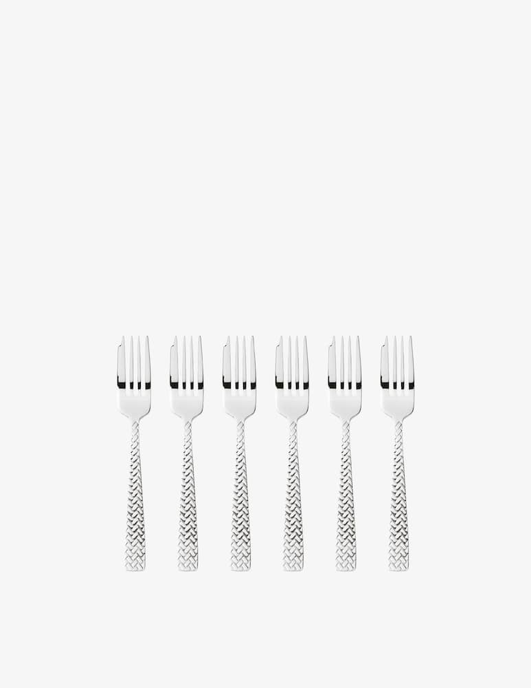 rinascente Sambonet Confezione Regalo 6 Forchette Dolce - Acciaio Inox