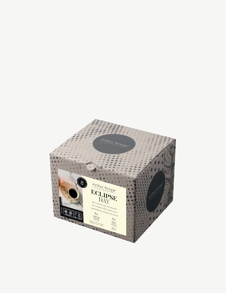 rinascente Arthur Krupp Eclipse Day Tazzine Caffè Con Piattini Set 4 - Beige