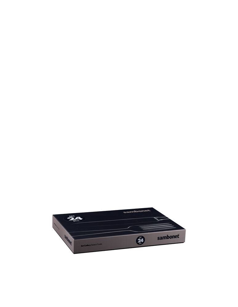 rinascente Sambonet Set 24 Pz Manico Orfèvre Contour - Acciaio Inox