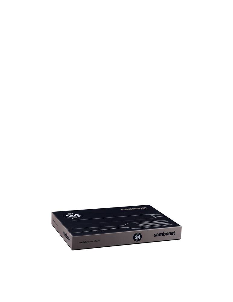 rinascente Sambonet Set 24 Pz Monoblocco Linea Q - Acciaio Inox