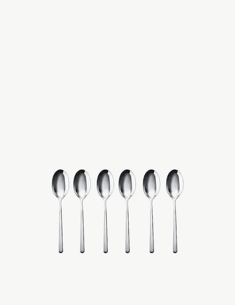 Sambonet Coffee Spoon Set 6 Moka Linear - Stainless steel - picture 1 Sambonet Coffee Spoon Set 6 Moka Linear - Stainless steel - picture 1