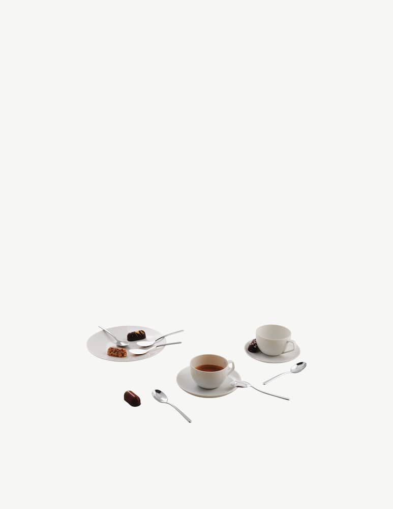 rinascente Sambonet Set 6 Cucchiaini Moka Linear - Acciaio Inox