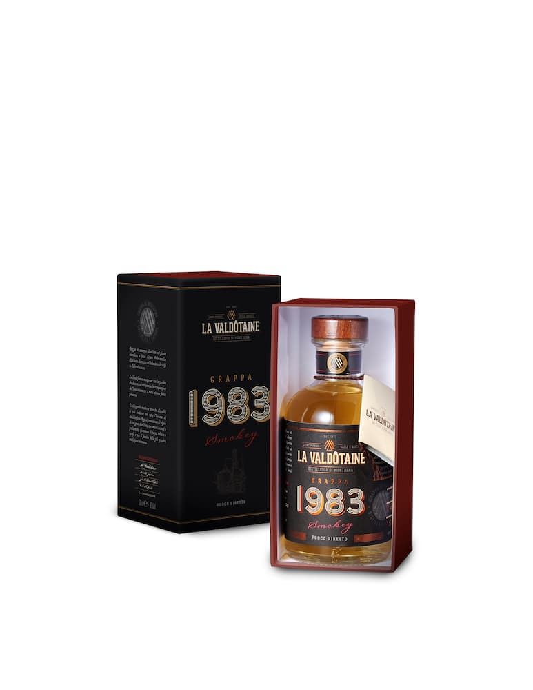 La Valdotaine Grappa 1983 Smokey Gift Box 500ml - immagine 1 La Valdotaine Grappa 1983 Smokey Gift Box 500ml - immagine 1