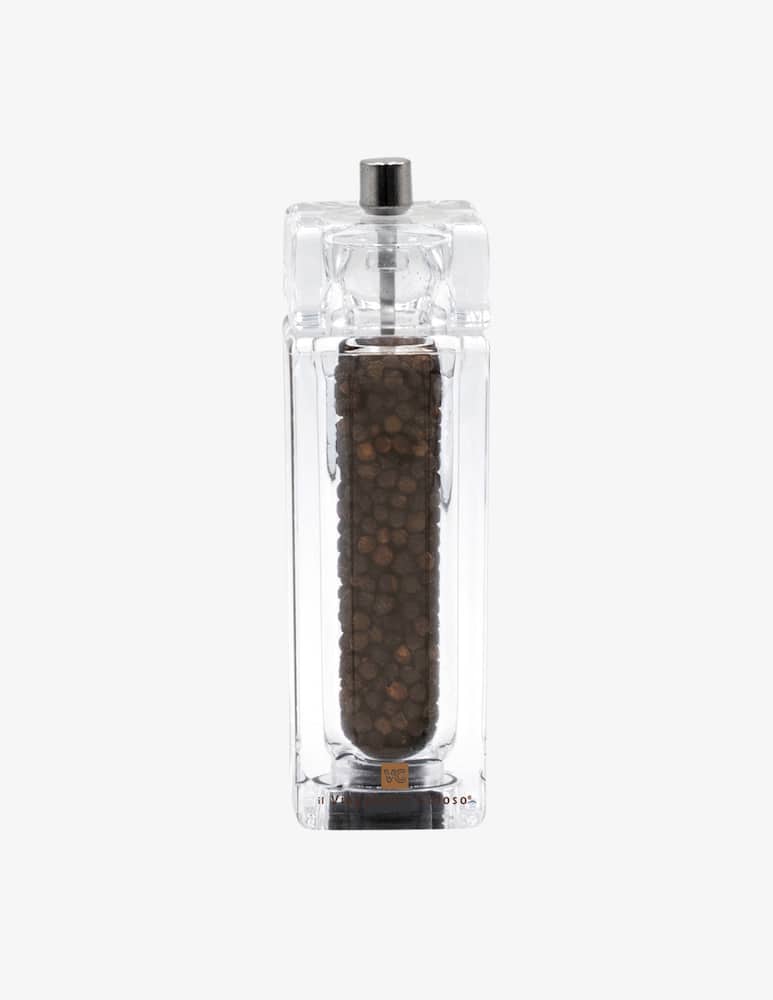 Bisetti Acrylic Pepper Mill Como 14 5 Cm Square - picture 1 Bisetti Acrylic Pepper Mill Como 14 5 Cm Square - picture 1