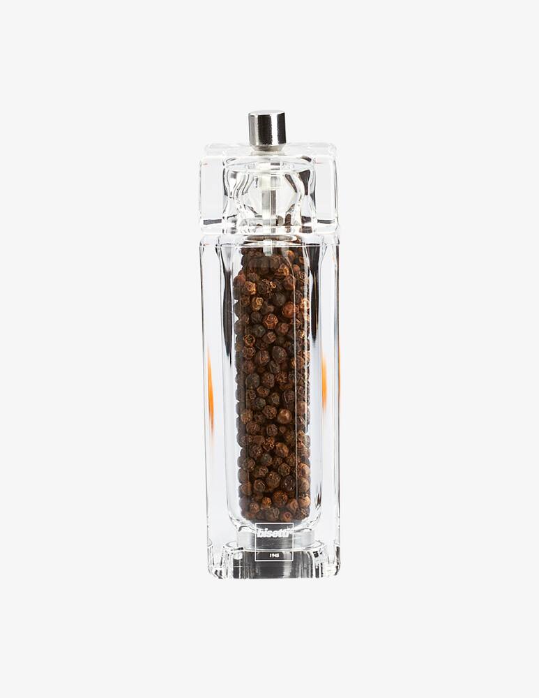 rinascente Bisetti Acrylic Pepper Mill "Como" 14,5 Cm Square