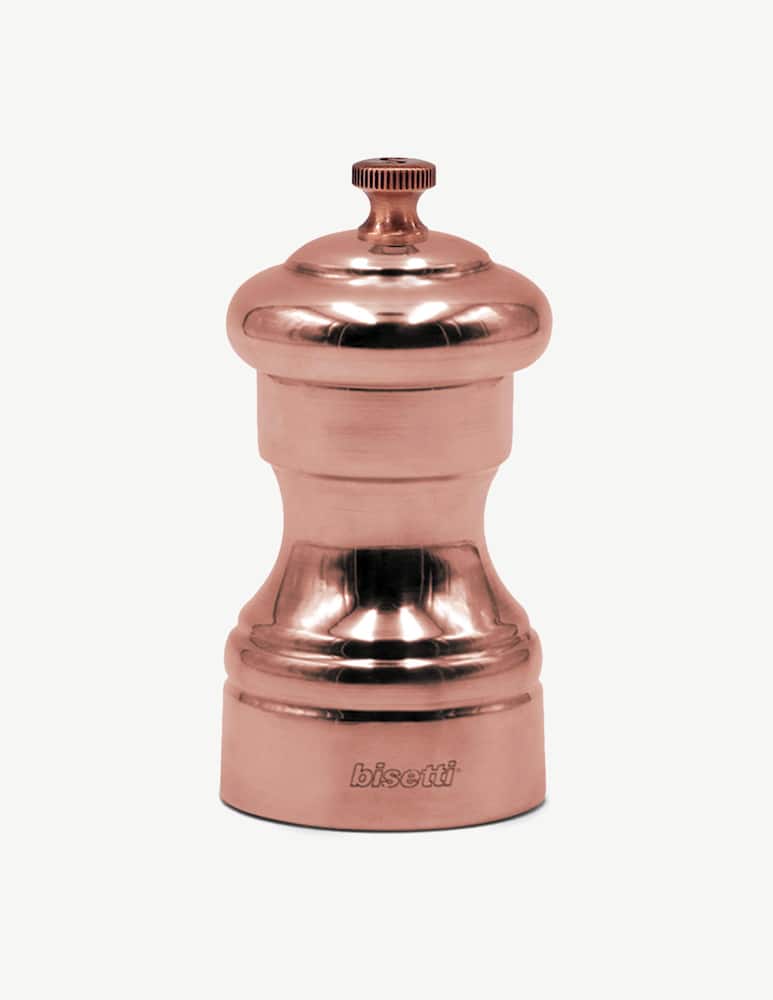 rinascente Bisetti Bright Copper Pepper Mill Carbon Steel Grinder