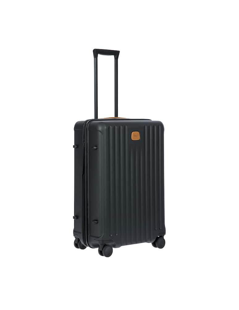 rinascente Bric's Capri Medium Check In Luggage Expandable - Black