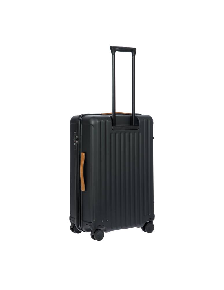 rinascente Bric's Capri Medium Check In Luggage Expandable - Black