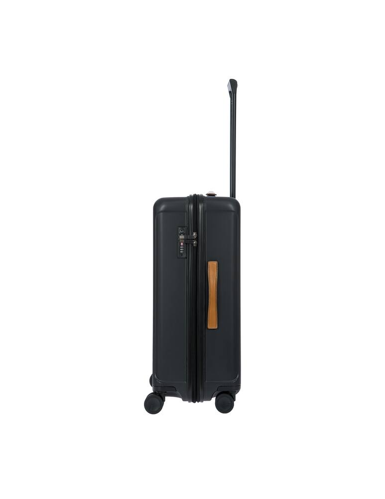rinascente Bric's Capri Medium Check In Luggage Expandable - Black