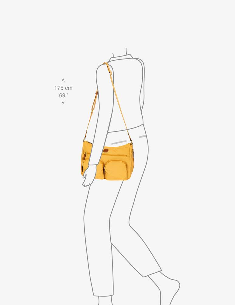 rinascente Bric's Recycled Fabric Medium Shoulderbag