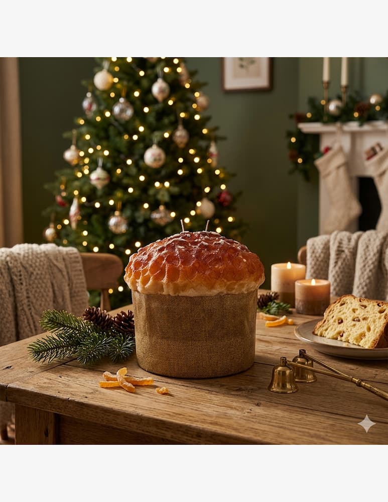 Cereria Introna Panettone Tre Fiamme Candle - picture 2 Cereria Introna Panettone Tre Fiamme Candle - picture 2