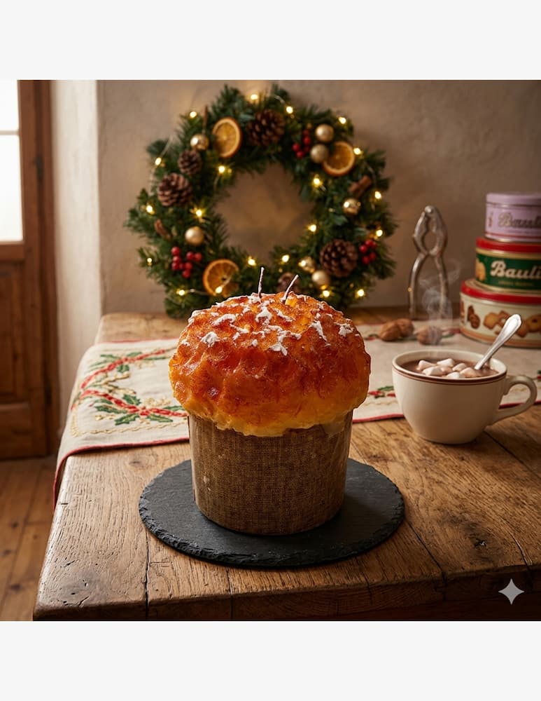 Cereria Introna Panettone Piccolo Candle - picture 2 Cereria Introna Panettone Piccolo Candle - picture 2
