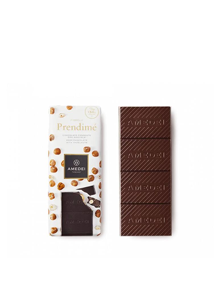 Amedei Blocco di cioccolato fondente con nocciole intere 150g - immagine 1 Amedei Blocco di cioccolato fondente con nocciole intere 150g - immagine 1