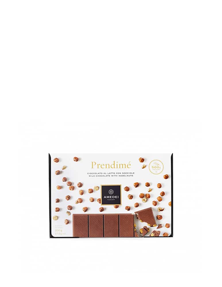 Amedei Blocco di cioccolato al latte con nocciole intere 500g - immagine 1
