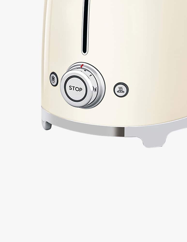 rinascente Smeg Tostapane 50'S Style  Panna Lucido 2X2