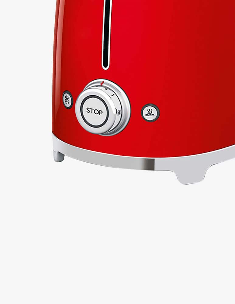 rinascente Smeg Tostapane 50'S Style  Rosso Lucido 2X2