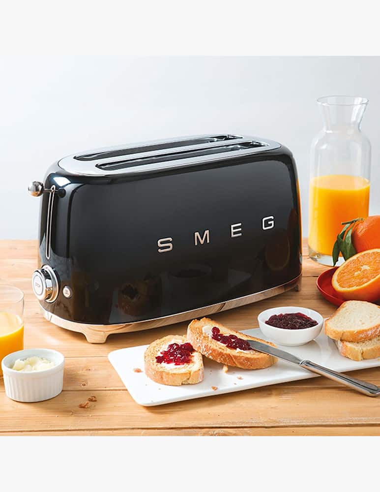 rinascente Smeg Tostapane 50'S Style  Nero Lucido 2X2