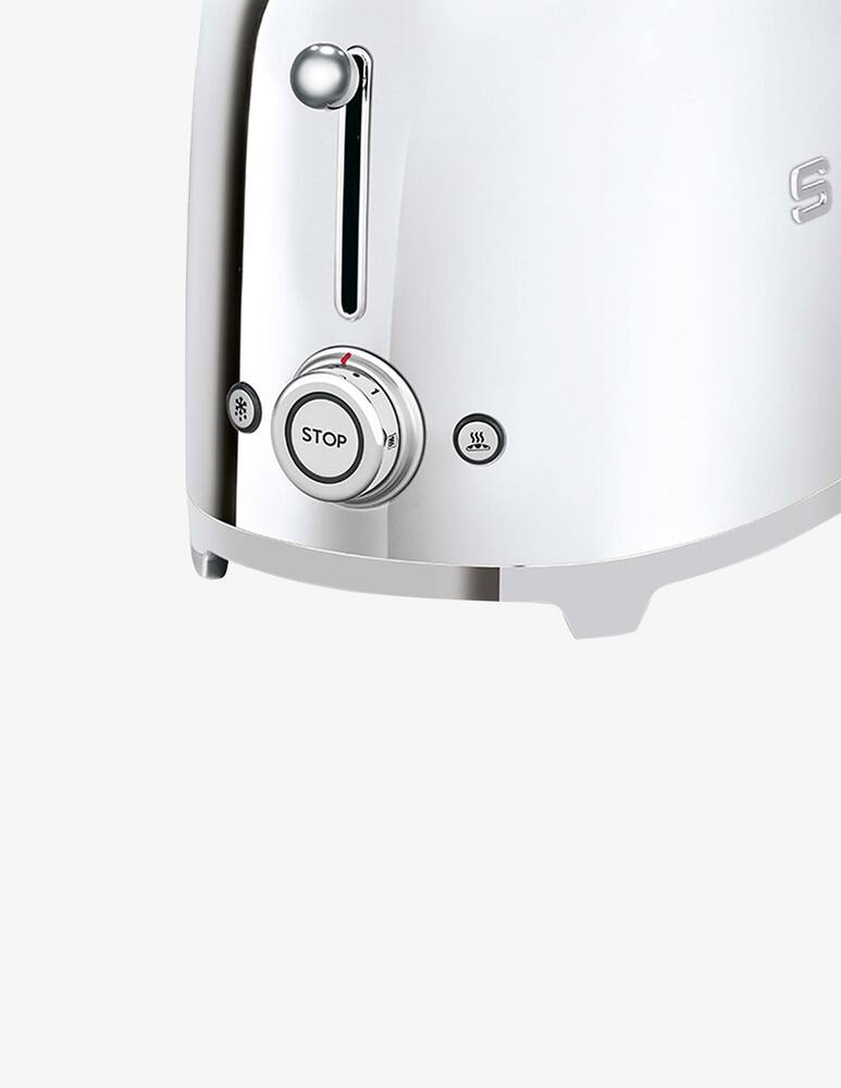 rinascente Smeg Toaster 50'S Style Glossy Steel 2X4