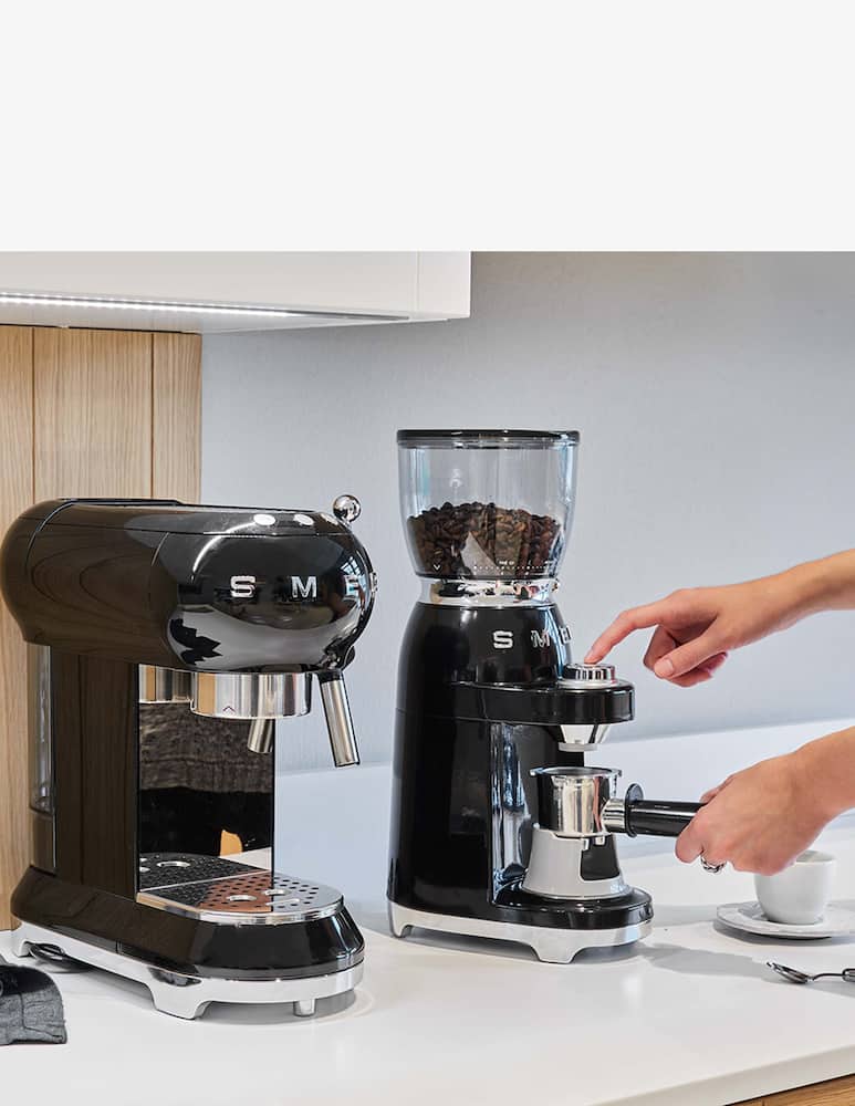 rinascente Smeg Manual Espresso Coffee Machine    Black