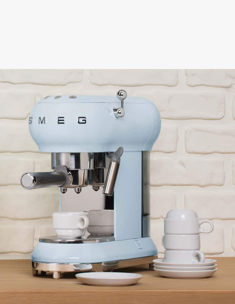 rinascente Smeg Manual Espresso Coffee Machine    Blue