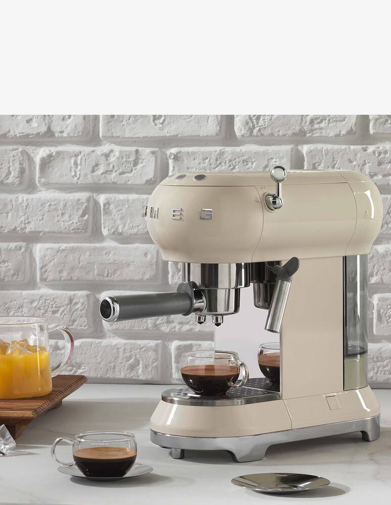 rinascente Smeg Manual Espresso Coffee Machine    Cream