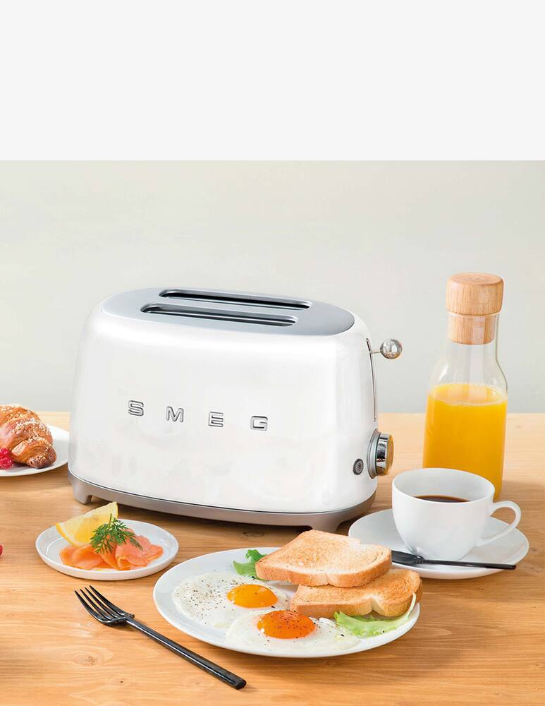 rinascente Smeg Tostapane 50'S Style  Bianco Lucido 2X2