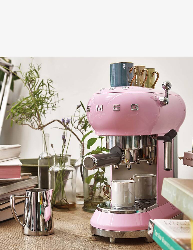 Smeg Manual Espresso Coffee Machine Pink Rinascente.it