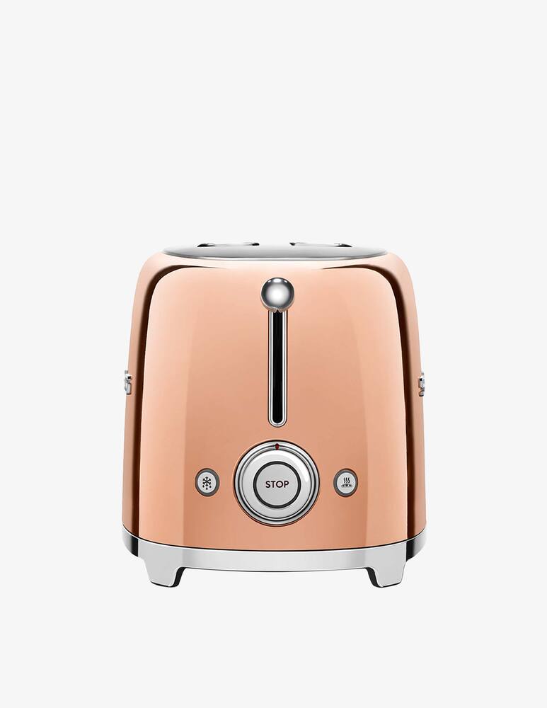 rinascente Smeg Toaster 50'S Style  Glossy Pink Gold 2X2