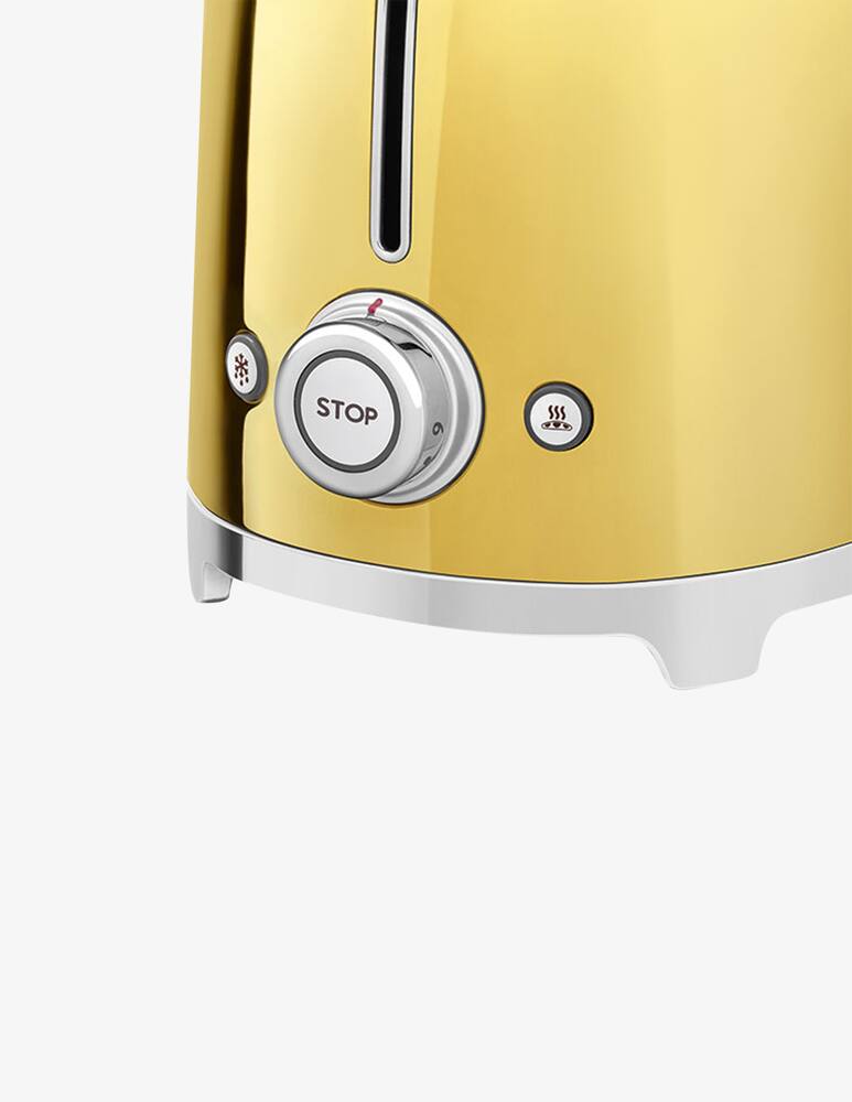 rinascente Smeg Toaster 50'S Style  Glossy  Gold 2X2