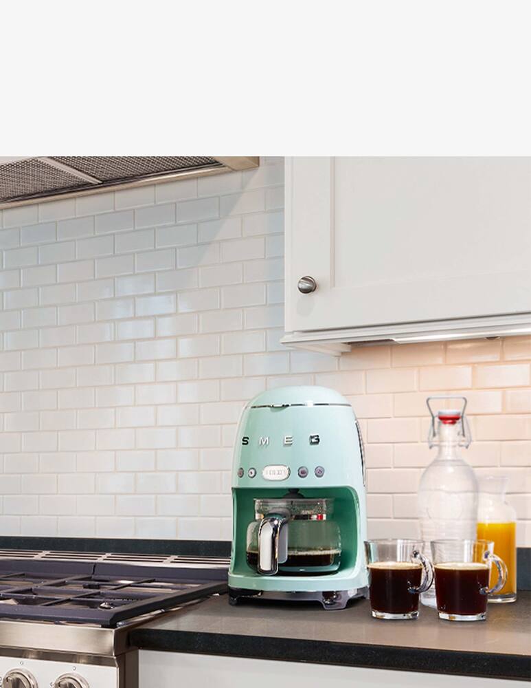 Shop Smeg Drip Filter Coffee Machine Green on Rinascente