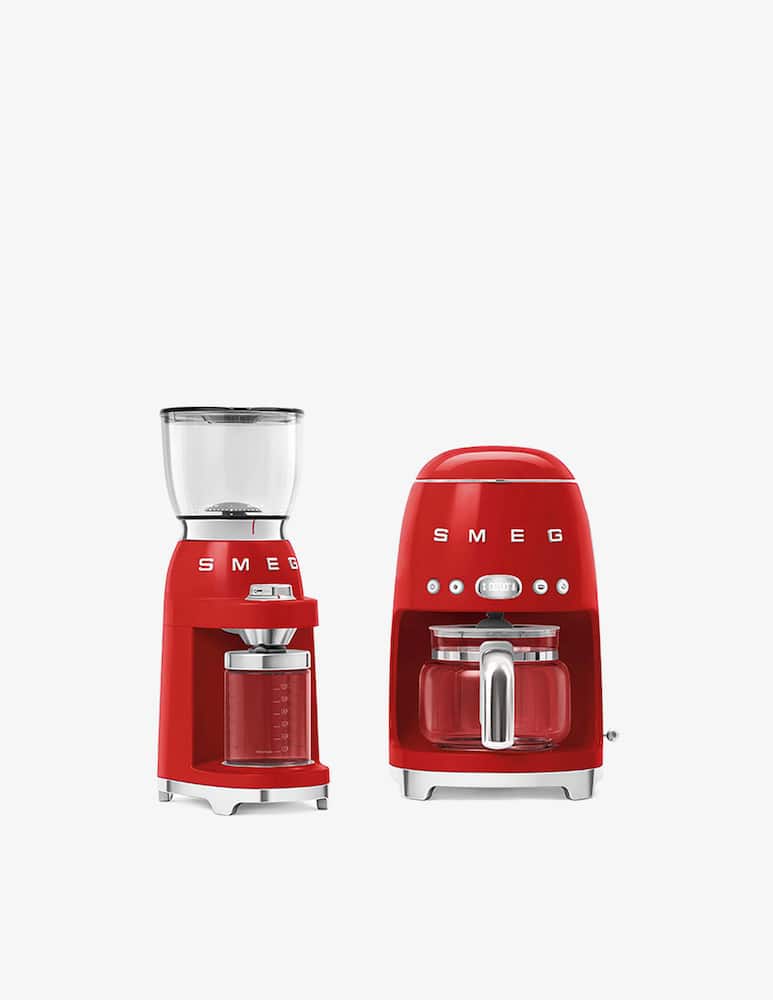 rinascente Smeg Coffee Grinder 50'S Style  Glossy Red