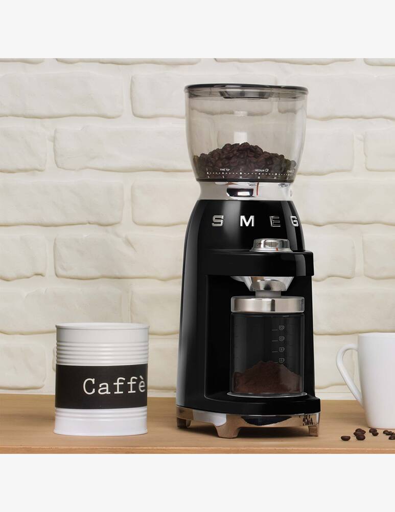 rinascente Smeg Coffee Grinder 50'S Style  Glossy Black