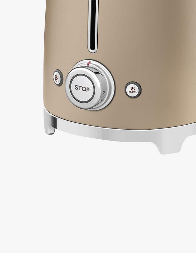 rinascente Smeg Tostapane 50'S Style  Oro Opaco 2X2