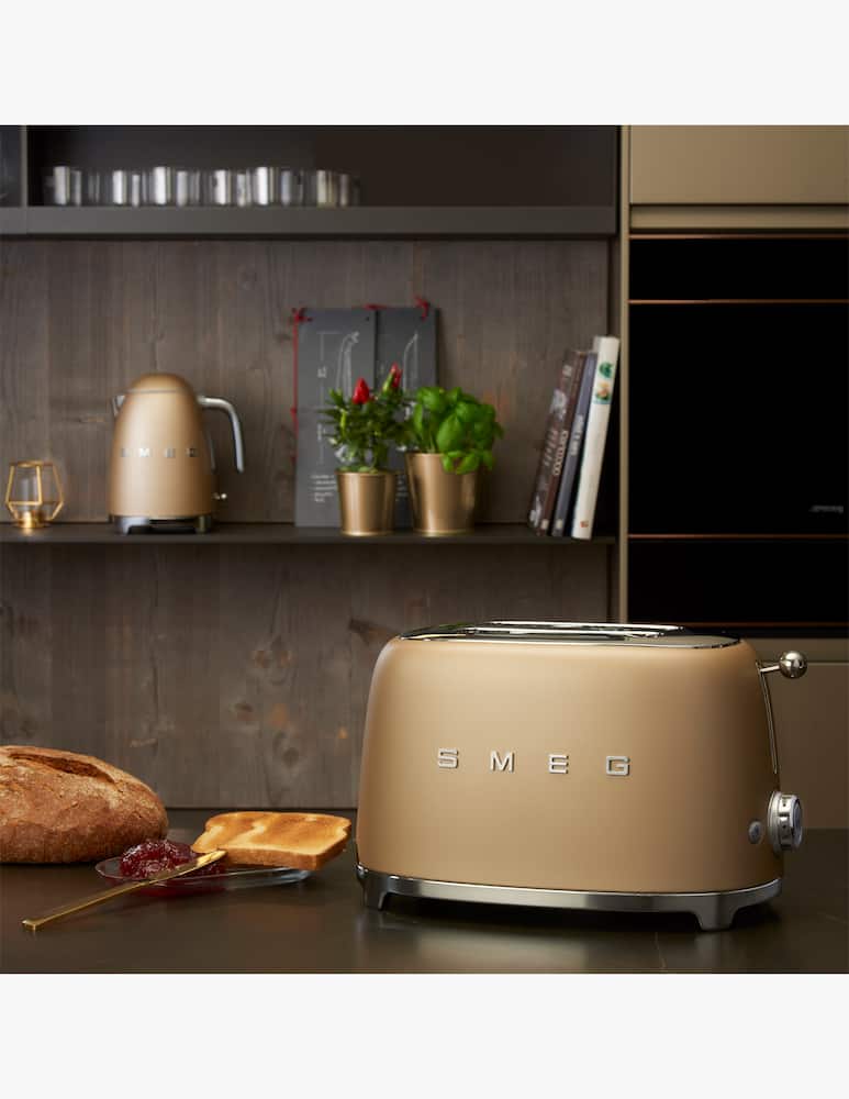 rinascente Smeg Tostapane 50'S Style  Oro Opaco 2X2