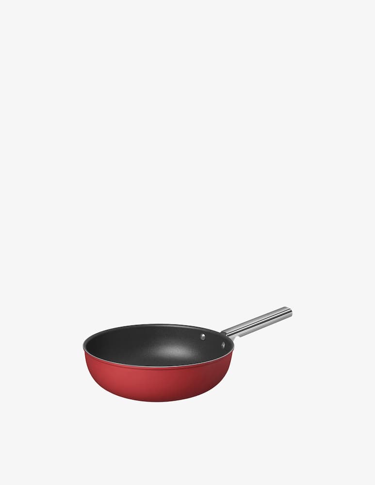 rinascente Smeg Wok antiaderente  - Rosso OPACO - D30cm