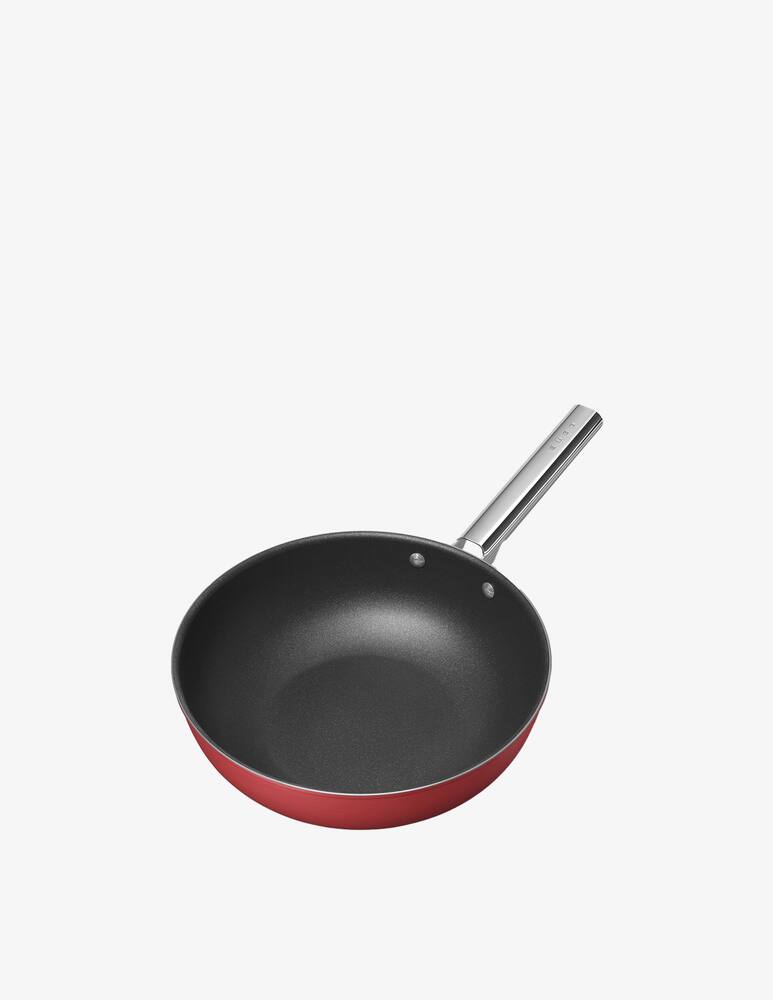 rinascente Smeg Wok antiaderente  - Rosso OPACO - D30cm