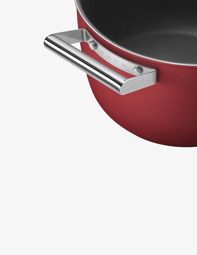 Smeg Casseruola antiaderente - Rosso OPACO - D26cm - immagine 5 Smeg Casseruola antiaderente - Rosso OPACO - D26cm - immagine 5