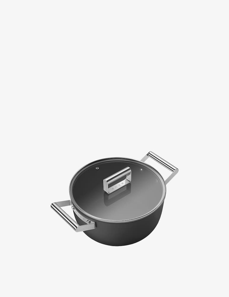 rinascente Smeg Casseruola antiaderente - Nero OPACO - D24cm